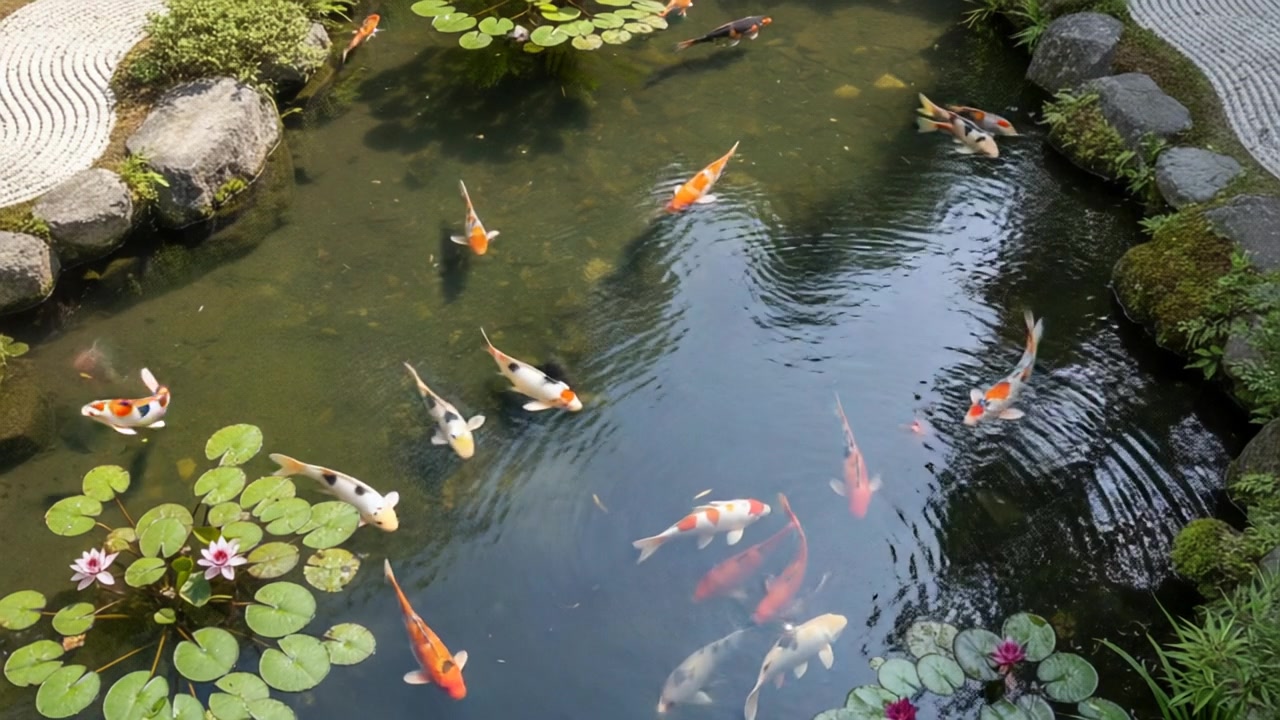 Zen Koi Dance – 720p ocean VJ loop